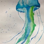 Watercolour jellyfish